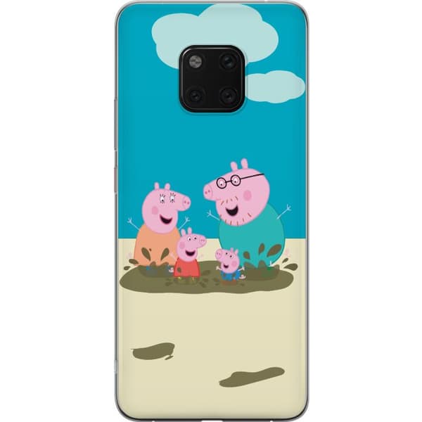 Huawei Mate 20 Pro Läpinäkyvä kuori Greta Possu Perhe Jori Mutapuro Lasten Kuva Sarja Suosittu Lasten Hahmo Ilo