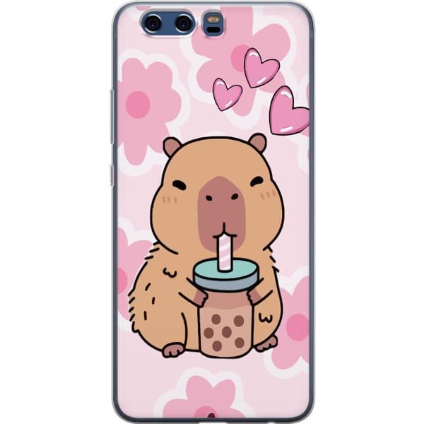 Huawei P10 Läpinäkyvä kuori Kawaii Capybara Sydän Anime-tyyli Söpö Suunnittelu Eläinaihe TikTok Suosittu Lahja Tyttö