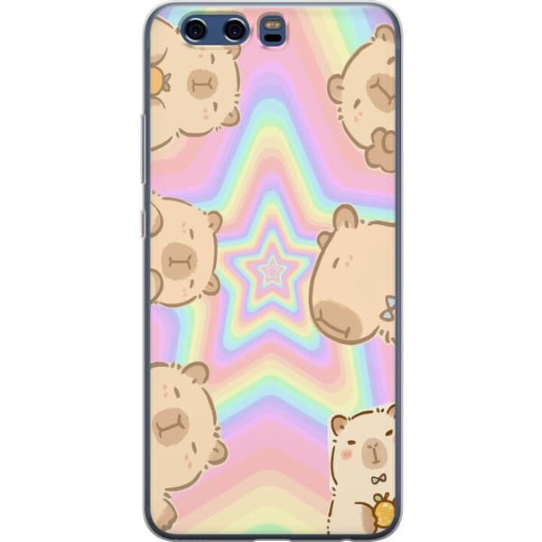 Huawei P10 Gennemsigtig cover Kawaii Capybara Galaxy Sød Anime Dyr Rummotiv Kawaii Trend Gave TikTok Design