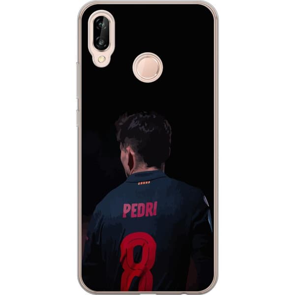 Huawei P20 lite Genomskinligt Skal Pedri FC Barcelona Fotboll Spansk Mittfältare Mål Sportmotiv Fans Barn Ungdom