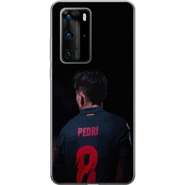 Huawei P40 Pro Genomskinligt Skal Pedri FC Barcelona Fotboll Spansk Mittfältare Mål Sportmotiv Fans Barn Ungdom