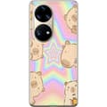 Miniatyrbilde 1 av 3: Huawei P50 Pro Gjennomsiktig deksel Kawaii Capybara Galaxy Søt Anime Dyr Romtema Kawaii Trend Gave TikTok Design