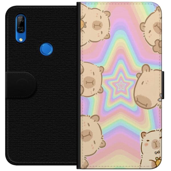 Huawei P Smart Z Lommeboketui Kawaii Capybara Galaxy Søt Anime Dyr Romtema Kawaii Trend Gave TikTok Design