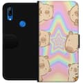 Miniatyrbilde 1 av 3: Huawei P Smart Z Lommeboketui Kawaii Capybara Galaxy Søt Anime Dyr Romtema Kawaii Trend Gave TikTok Design