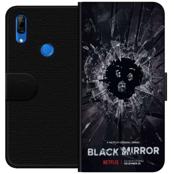 Huawei P Smart Z Plånboksfodral Black Mirror Sci-Fi Netflix Serie Dystopi Teknik Cyberpunk Mörkt TV Spelmotiv