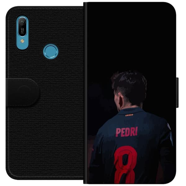 Huawei Y6 (2019) Plånboksfodral Pedri FC Barcelona Fotboll Spansk Mittfältare Mål Sportmotiv Fans Barn Ungdom
