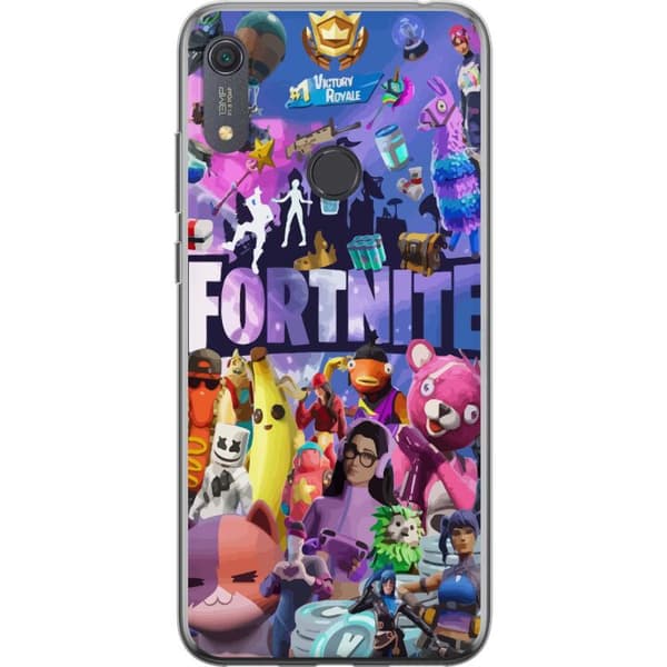 Huawei Y6s (2019) Läpinäkyvä kuori Fortnite Skins Emotes Battle Royale Hahmot Gamer Peliteema Siisti Lapset Nuoret
