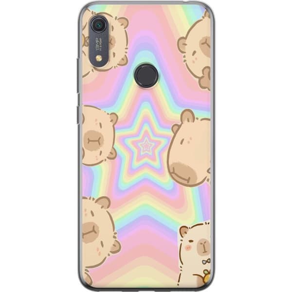 Huawei Y6s (2019) Gennemsigtig cover Kawaii Capybara Galaxy Sød Anime Dyr Rummotiv Kawaii Trend Gave TikTok Design