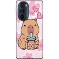 Pikkukuva 1 / 3: Motorola Edge 30 Pro Läpinäkyvä kuori Kawaii Capybara Sydän Anime-tyyli Söpö Suunnittelu Eläinaihe TikTok Suosittu Lahja Tyttö