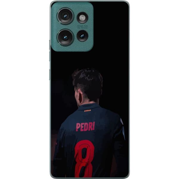 Motorola Edge 50 Genomskinligt Skal Pedri FC Barcelona Fotboll Spansk Mittfältare Mål Sportmotiv Fans Barn Ungdom