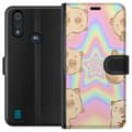 Miniatyrbillede 1 af 3: Motorola Moto E6i Tegnebogsetui Kawaii Capybara Galaxy Sød Anime Dyr Rummotiv Kawaii Trend Gave TikTok Design