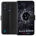 Miniatyrbillede 1 af 3: Motorola Moto E6i Tegnebogsetui Black Mirror Sci-Fi Netflix Serie Dystopi Teknologi Cyberpunk Mørkt TV Videospil Tema