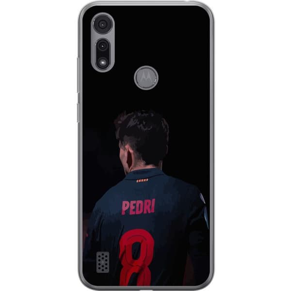 Motorola Moto E6i Läpinäkyvä kuori Pedri FC Barcelona Jalkapallo Espanjalainen Keskikenttäpelaaja Maali Urheilumotivaatio Fanit Lapset Nuoret