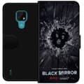 Miniatyrbild 1 av 3: Motorola Moto E7 Plånboksfodral Black Mirror Sci-Fi Netflix Serie Dystopi Teknik Cyberpunk Mörkt TV Spelmotiv