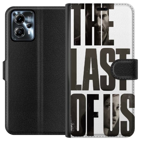 Motorola Moto G13 Plånboksfodral The Last of Us Ellie Joel Apokalyps Clickers TV-serie Fanart Dystopi Spelmotiv