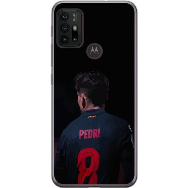 Motorola Moto G30 Gennemsigtig cover Pedri FC Barcelona Fodbold Spansk Midtbanespiller Mål Sportsmotivation Fans Børn Ungdom