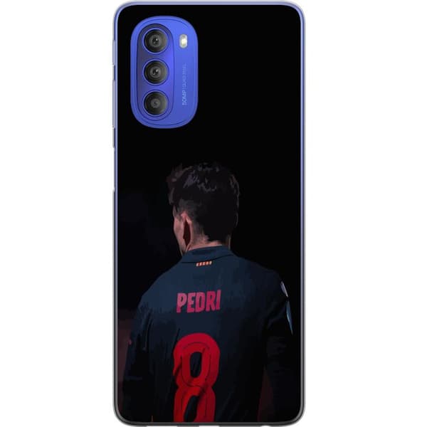 Motorola Moto G51 5G Gennemsigtig cover Pedri FC Barcelona Fodbold Spansk Midtbanespiller Mål Sportsmotivation Fans Børn Ungdom