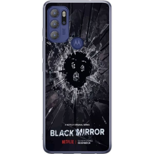 Motorola Moto G60S Gennemsigtig cover Black Mirror Sci-Fi Netflix Serie Dystopi Teknologi Cyberpunk Mørkt TV Videospil Tema