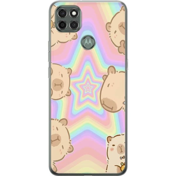 Motorola Moto G9 Power Genomskinligt Skal Kawaii Capybara Galaxy Söt Anime Djur Rymdmotiv Kawaii Trend Present TikTok Design