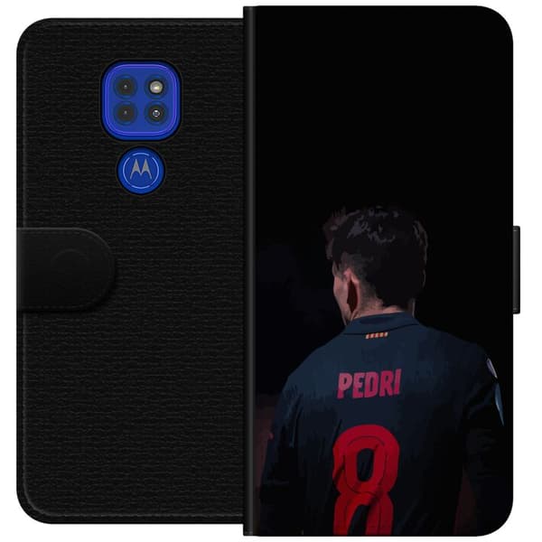 Motorola Moto G9 Play Lompakkokotelo Pedri FC Barcelona Jalkapallo Espanjalainen Keskikenttäpelaaja Maali Urheilumotivaatio Fanit Lapset Nuoret