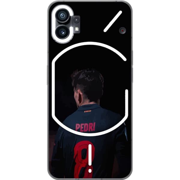 Nothing Phone (1) Gennemsigtig cover Pedri FC Barcelona Fodbold Spansk Midtbanespiller Mål Sportsmotivation Fans Børn Ungdom
