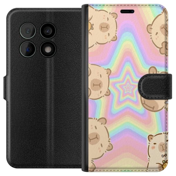 OnePlus 10 Pro Lompakkokotelo Kawaii Capybara Galaxy Söpö Anime Eläin Avaruusteema Kawaii Trendi Lahja TikTok-suunnittelu