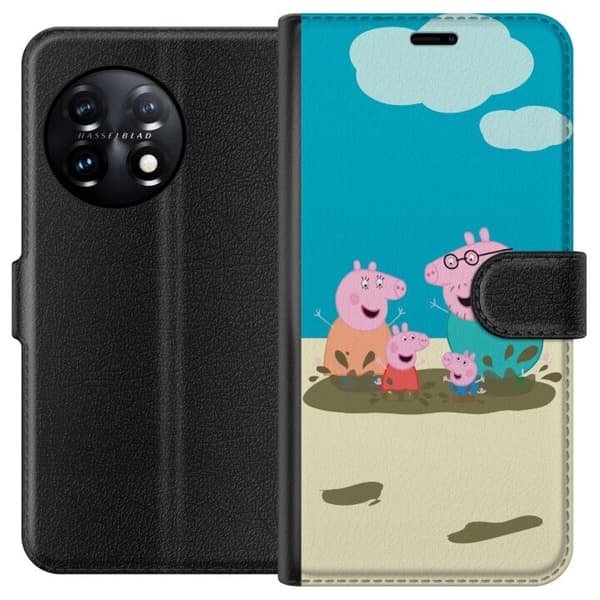 OnePlus 11 Lompakkokotelo Greta Possu Perhe Jori Mutapuro Lasten Kuva Sarja Suosittu Lasten Hahmo Ilo