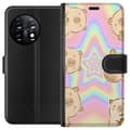 Miniatyrbild 1 av 3: OnePlus 11 Plånboksfodral Kawaii Capybara Galaxy Söt Anime Djur Rymdmotiv Kawaii Trend Present TikTok Design