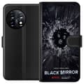 Pikkukuva 1 / 3: OnePlus 11 Lompakkokotelo Black Mirror Sci-Fi Netflix -sarja Dystopia Teknologia Cyberpunk Synkkä TV Videopeli Teema