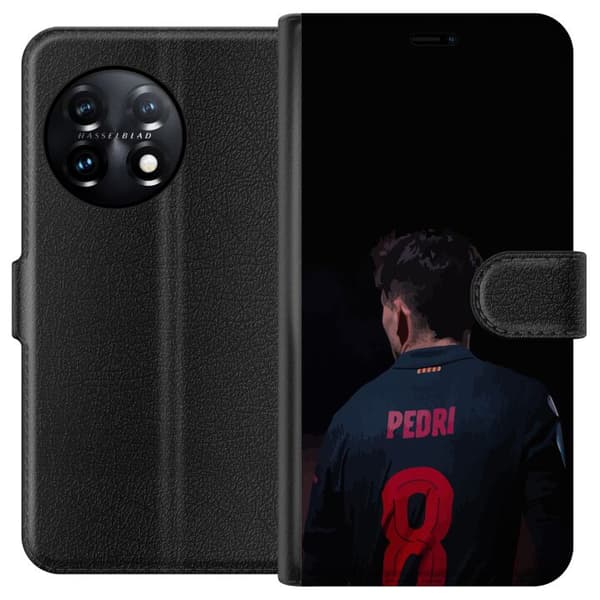 OnePlus 11R Tegnebogsetui Pedri FC Barcelona Fodbold Spansk Midtbanespiller Mål Sportsmotivation Fans Børn Ungdom