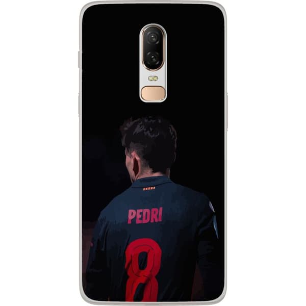OnePlus 6 Läpinäkyvä kuori Pedri FC Barcelona Jalkapallo Espanjalainen Keskikenttäpelaaja Maali Urheilumotivaatio Fanit Lapset Nuoret