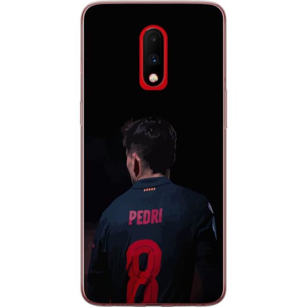OnePlus 7 Gjennomsiktig deksel Pedri FC Barcelona Fotball Spansk Midtbanespiller Mål Sportsmotivasjon Fans Barn Ungdom