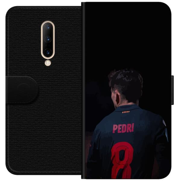 OnePlus 7 Pro Tegnebogsetui Pedri FC Barcelona Fodbold Spansk Midtbanespiller Mål Sportsmotivation Fans Børn Ungdom