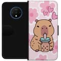Miniatyrbilde 1 av 3: OnePlus 7T Lommeboketui Kawaii Capybara Hjerteanime Stil Søt Design Dyretema TikTok Populær Gave Jente