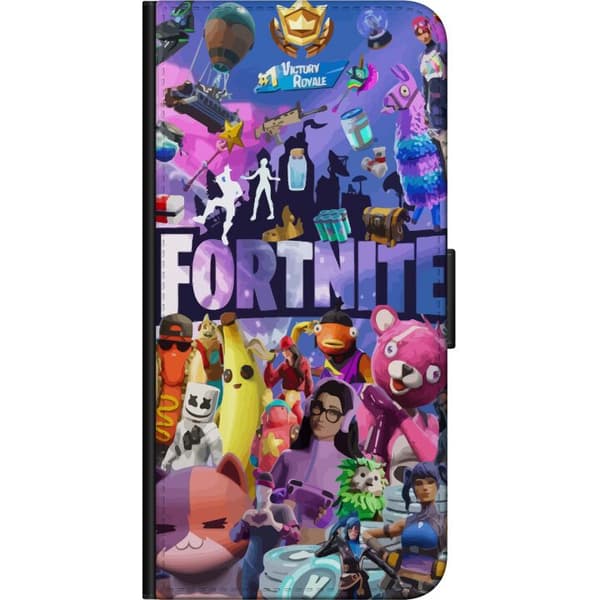 OnePlus 7T Tegnebogsetui Fortnite Skins Emotes Battle Royale Karakterer Gamer Gamingtema Fed Børn Unge