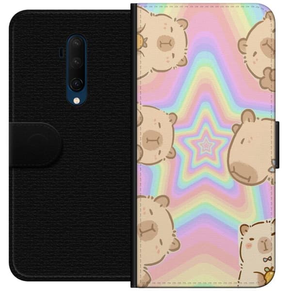OnePlus 7T Pro Lommeboketui Kawaii Capybara Galaxy Søt Anime Dyr Romtema Kawaii Trend Gave TikTok Design