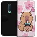 Miniatyrbillede 1 af 3: OnePlus 8 Tegnebogsetui Kawaii Capybara Hjerte Anime Stil Sød Design Dyremotiv TikTok Populær Gave Pige