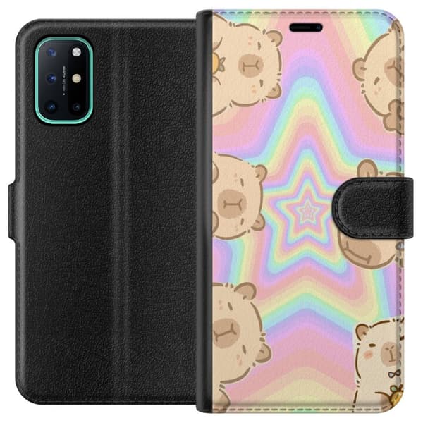 OnePlus 8T Plånboksfodral Kawaii Capybara Galaxy Söt Anime Djur Rymdmotiv Kawaii Trend Present TikTok Design
