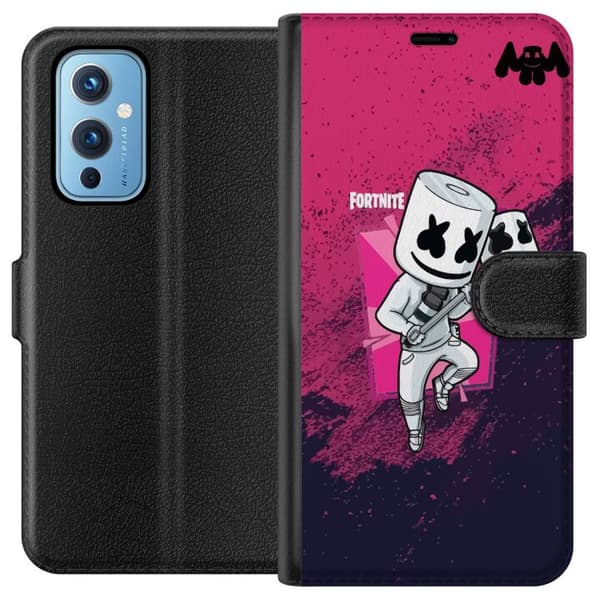 OnePlus 9 Tegnebogsetui Marshmello Fortnite Skin Emote Gaming DJ Karakter Populær Motiv Barn Ungdom Trend