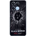 Miniatyrbilde 1 av 3: OnePlus Ace Racing Gjennomsiktig deksel Black Mirror Sci-Fi Netflix Serie Dystopi Teknologi Cyberpunk Mørkt TV Videospill Tema