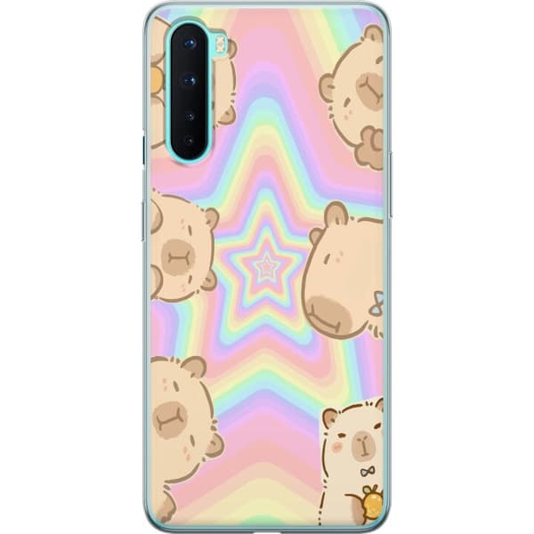 OnePlus Nord Gjennomsiktig deksel Kawaii Capybara Galaxy Søt Anime Dyr Romtema Kawaii Trend Gave TikTok Design