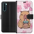 Miniatyrbillede 1 af 3: OnePlus Nord Tegnebogsetui Kawaii Capybara Hjerte Anime Stil Sød Design Dyremotiv TikTok Populær Gave Pige