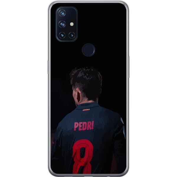 OnePlus Nord N10 5G Gjennomsiktig deksel Pedri FC Barcelona Fotball Spansk Midtbanespiller Mål Sportsmotivasjon Fans Barn Ungdom