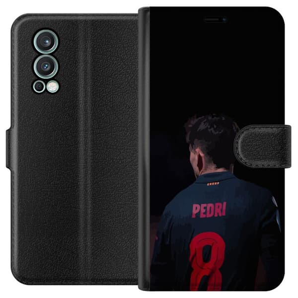 OnePlus Nord 2 5G Tegnebogsetui Pedri FC Barcelona Fodbold Spansk Midtbanespiller Mål Sportsmotivation Fans Børn Ungdom
