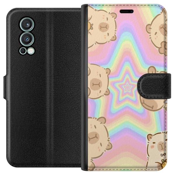 OnePlus Nord 2 5G Lommeboketui Kawaii Capybara Galaxy Søt Anime Dyr Romtema Kawaii Trend Gave TikTok Design