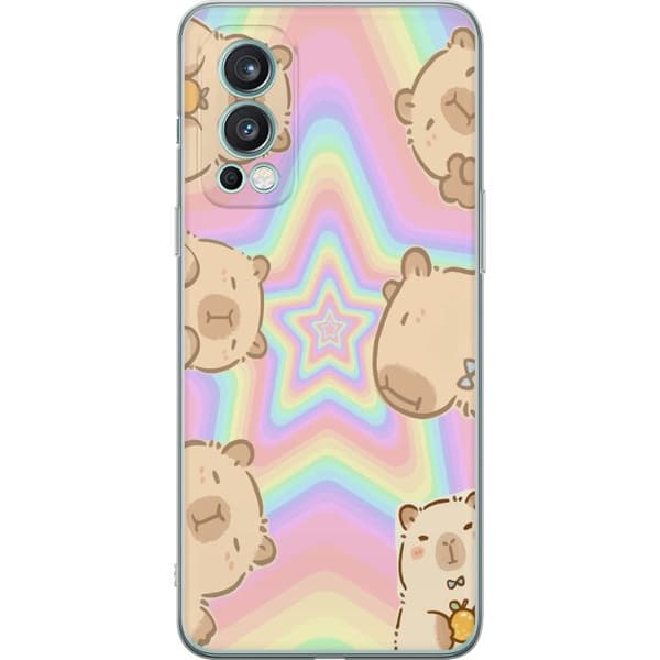 OnePlus Nord 2 5G Genomskinligt Skal Kawaii Capybara Galaxy Söt Anime Djur Rymdmotiv Kawaii Trend Present TikTok Design