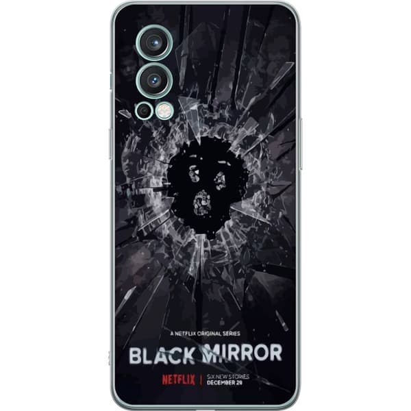 OnePlus Nord 2 5G Gjennomsiktig deksel Black Mirror Sci-Fi Netflix Serie Dystopi Teknologi Cyberpunk Mørkt TV Videospill Tema