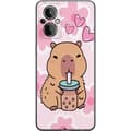 Miniatyrbilde 1 av 3: OnePlus Nord N20 5G Gjennomsiktig deksel Kawaii Capybara Hjerteanime Stil Søt Design Dyretema TikTok Populær Gave Jente
