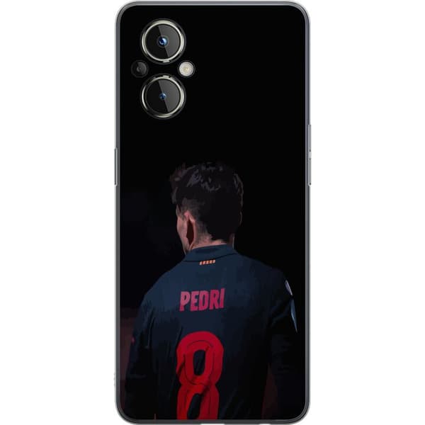 OnePlus Nord N20 5G Gjennomsiktig deksel Pedri FC Barcelona Fotball Spansk Midtbanespiller Mål Sportsmotivasjon Fans Barn Ungdom