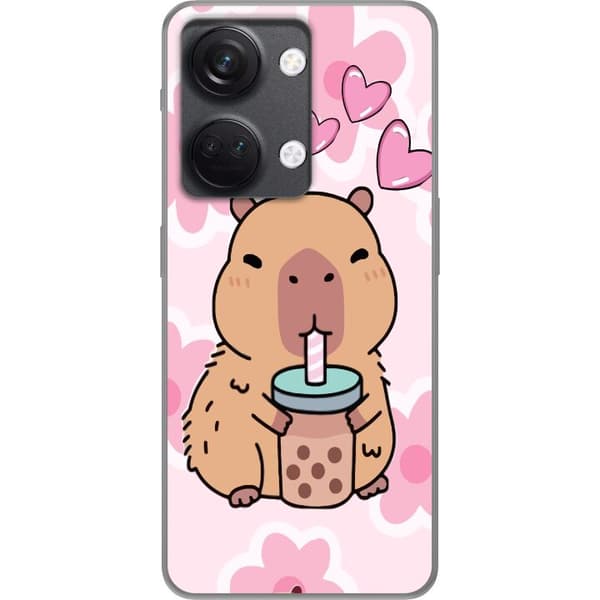 OnePlus Nord 3 Gjennomsiktig deksel Kawaii Capybara Hjerteanime Stil Søt Design Dyretema TikTok Populær Gave Jente